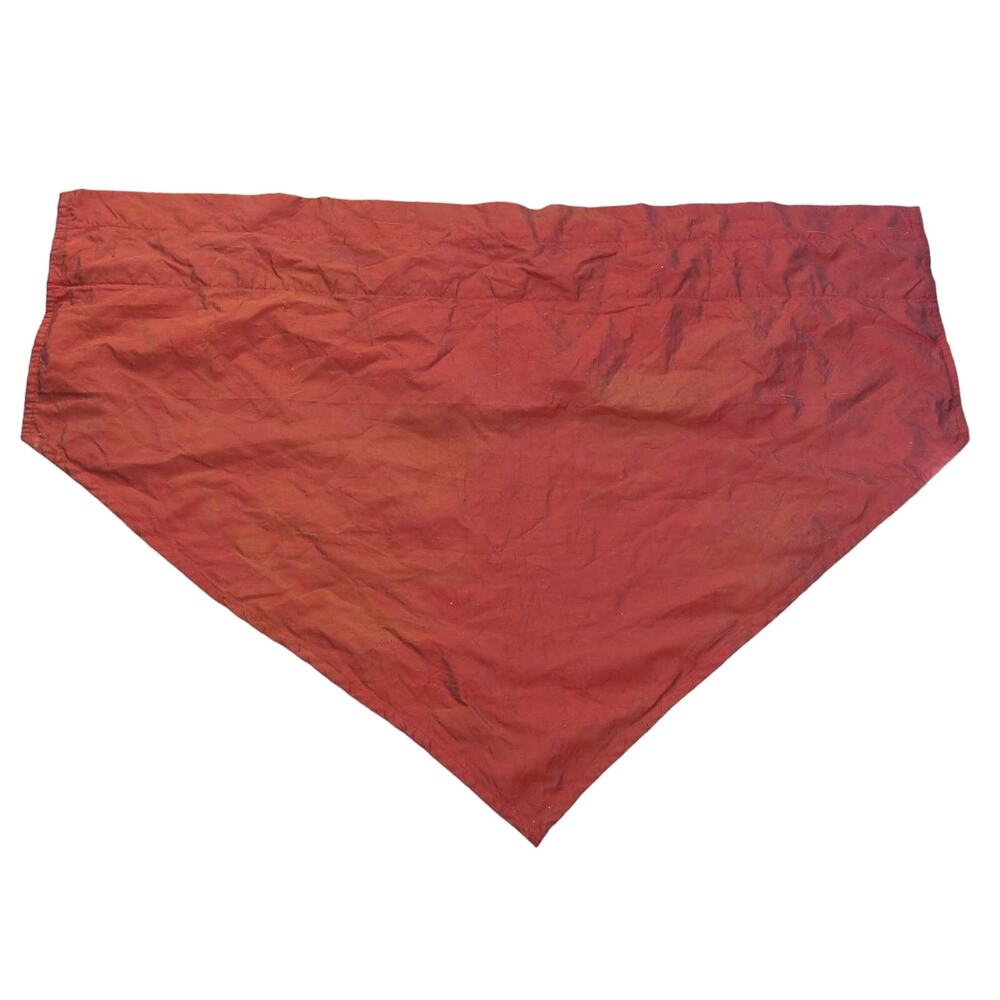 Vintage APRIL CORNELL Curtain Valence Swag Panel Pocket Rod Silk Blend Lined Red